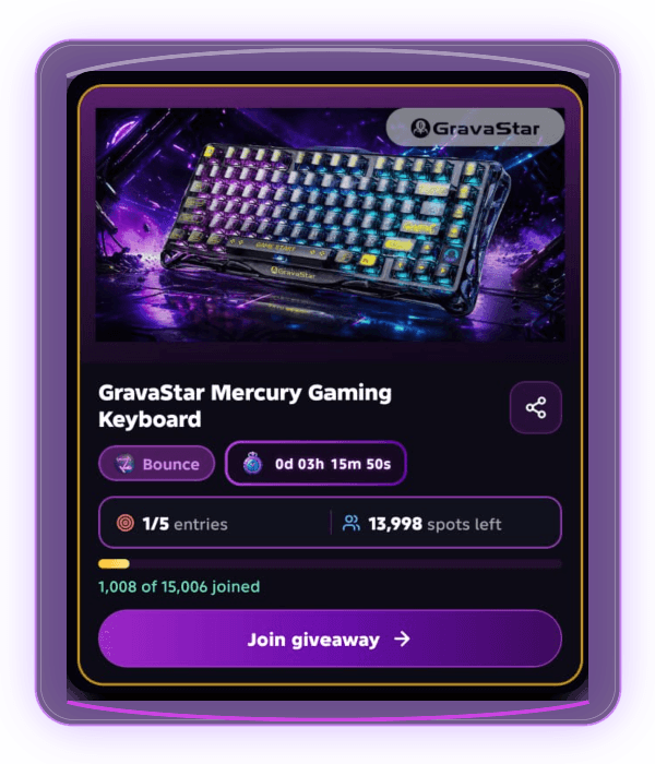 Gravastar Mercury branded campaign